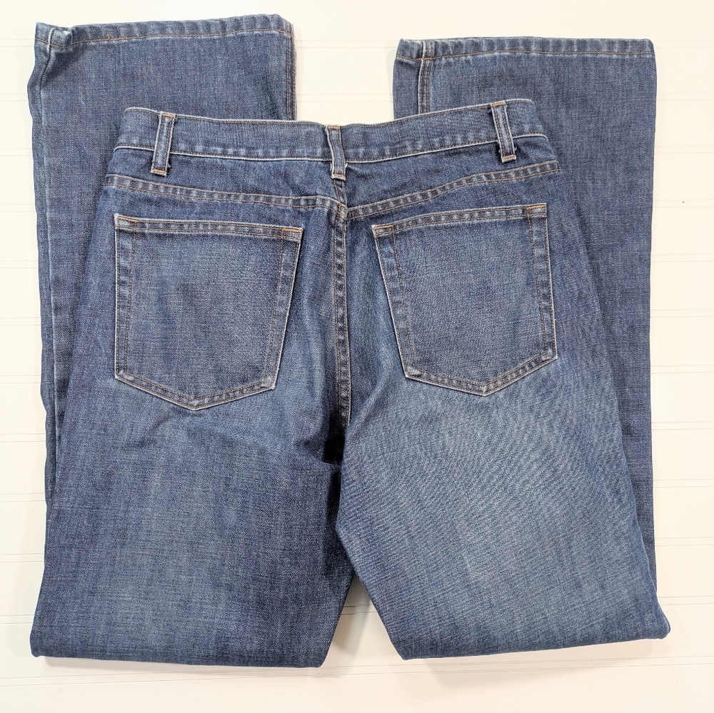 J. Crew Medium/Dark Wash Mid Rise Wide Legged Jeans - Picture 3 of 5